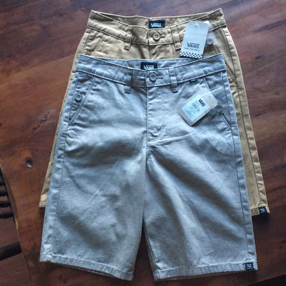 2 Vans boys shorts size 10